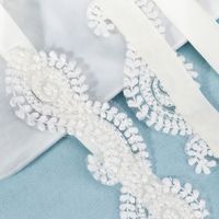 Korean Bridal Accessories Elegant Satin Ribbon Lace Flower Simple Fabric Belt main image 5