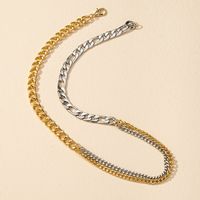 Fashion Color-blocking Chain Necklace main image 2