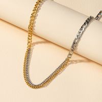 Fashion Color-blocking Chain Necklace main image 3