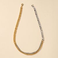 Fashion Color-blocking Chain Necklace main image 4