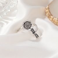 New  Retro Dragonfly Sunflower  Flower Insect Open Index Finger Ring main image 5