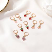 Fruit Plating Copper Artificial Gemstones Earrings main image 1