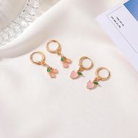 Fruit Plating Copper Artificial Gemstones Earrings main image 5