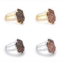Fashion Trend Multicolor Crystal Cluster Ring main image 1