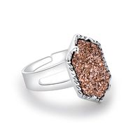 Fashion Trend Multicolor Crystal Cluster Ring main image 6