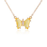 Leichte Luxus Schmetterling Anhänger Halskette sku image 1