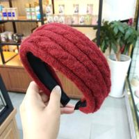 Korean Autumn And Winter New Twist Knit Flat Wide-brimmed All-match Headband sku image 3