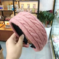 Korean Autumn And Winter New Twist Knit Flat Wide-brimmed All-match Headband sku image 6