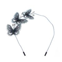 Korean Fantasy Beauty Butterfly Three-dimensional Embroidery Handmade Headband sku image 4