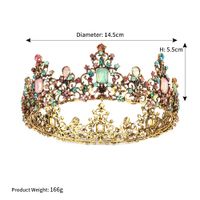 Couronne Ronde Rétro De Mariée En Alliage De Diamant De Couleur Baroque sku image 3