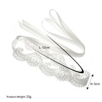 Accessoires De Mariée Coréenne Élégant Ruban De Satin Dentelle Fleur Ceinture En Tissu sku image 1