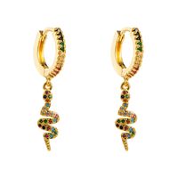 Hot Selling Trend Exaggerated Snake-shaped Earrings sku image 1