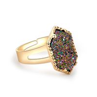 Fashion Trend Multicolor Crystal Cluster Ring sku image 4