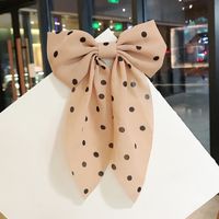 Korean Sweet Bow  Wild Chiffon Hair Clip sku image 3