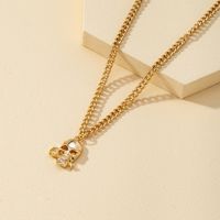 Christmas Exaggerated Skull Bullet Pendant Alloy Couple Hip Hop Necklace main image 5