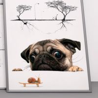 New Creative Cute Puppy Snail Decoration Toilet Toilet Cover Notebook Stickers main image 6