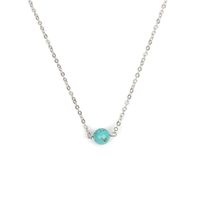 Fashion All-match Turquoise Beads Pendant Short Clavicle Necklace main image 3