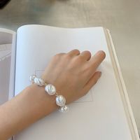 Bracelet En Métal Simple Perle Irrégulière Créative De Mode main image 3