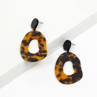 Acetate Plate Exaggerated Earrings main image 3