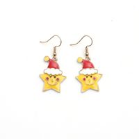 Retro Simple Santa Starfish  Snowman Christmas Earrings main image 6