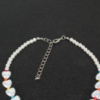 All-match Colorful Rice Beads Short Special Heart-shaped Pearl Necklace main image 5