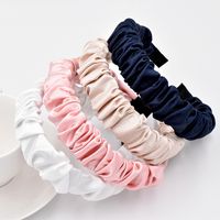 Korean  Silky Satin Bubble Fold Headband main image 1