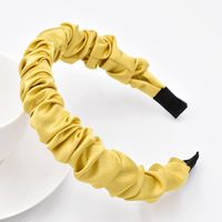 Korean  Silky Satin Bubble Fold Headband main image 4