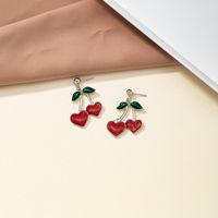 New Fruit Cherry Earrings sku image 1