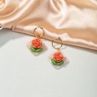 Fashion New Flower Drop Earrings sku image 1