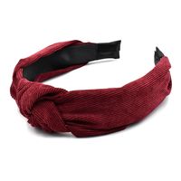 Korean Fabric Suede Solid Color Hair Band sku image 1