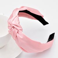 New Korean Silky Satin Solid Color  Fabric Simple Knotted  Headband sku image 4