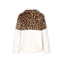 New Long-sleeved Sweater Leopard Pattern Stitching Top main image 14