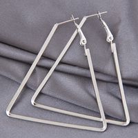 Fashion Metal Simple Triangle Style Earrings main image 3