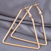 Fashion Metal Simple Triangle Style Earrings sku image 1