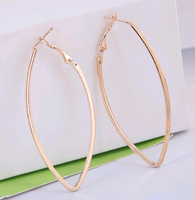 Fashion Metal Simple Leaf Temperament Earrings main image 1