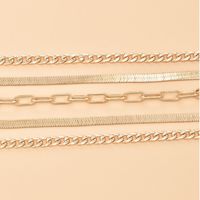 Women's Multi-layer Metal Chain Bead Popular Fashion Anklet Set main image 4