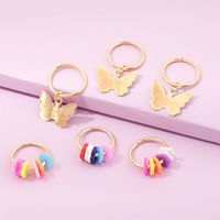 Colorful Soft Ceramic Butterfly Diy Pendant Hairpin main image 4