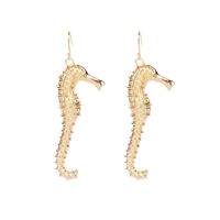 Shell Seahorse Starfish Gold Earrings sku image 3