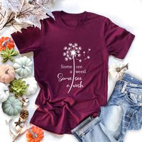 Women's Short Sleeve T-shirts Printing Casual Fashion Printing sku image 12