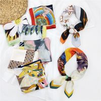 70 Small Square Scarf Silk Scarf Women Summer Neck Scarf Neck Protector Korean Thin Scarf main image 1