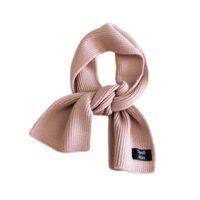 Pure Color Double-sided Dual-use Labeling Scarf For Women Korean Warm Scarf main image 3