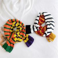 Color Striped Knitted Scarf main image 3