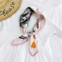 Silk Scarf Wild Neck Small Square Scarf sku image 2