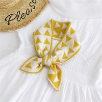 Small Triangle Pointed Knit Woolen Scarf sku image 2