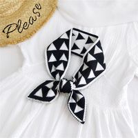 Small Triangle Pointed Knit Woolen Scarf sku image 4