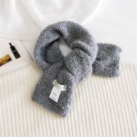 Pure Color Curly Plush  Long Wild Warm Double-sided Scarf sku image 2