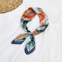 70 Small Square Scarf Silk Scarf Women Summer Neck Scarf Neck Protector Korean Thin Scarf sku image 18