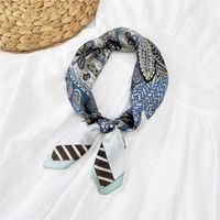 70 Small Square Scarf Silk Scarf Women Summer Neck Scarf Neck Protector Korean Thin Scarf sku image 5