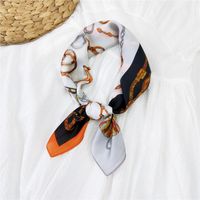 70 Small Square Scarf Silk Scarf Women Summer Neck Scarf Neck Protector Korean Thin Scarf sku image 1