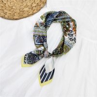 70 Small Square Scarf Silk Scarf Women Summer Neck Scarf Neck Protector Korean Thin Scarf sku image 6